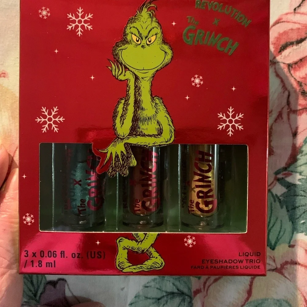Revolution x The Grinch Liquid Eyeshadow Trio